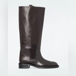 COS Brown Leather Riding boots